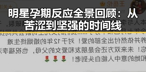 明星孕期反应全景回顾：从苦涩到坚强的时间线